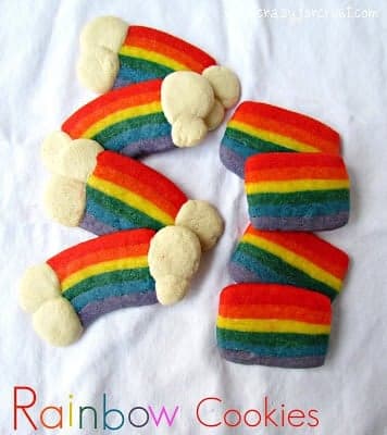 Rainbow Cookies {Slice and Bake}