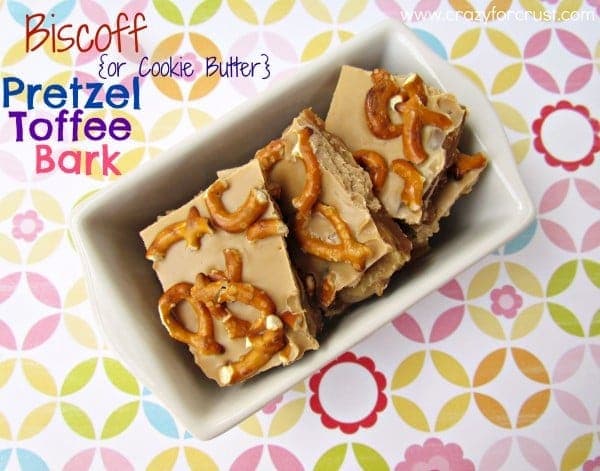 Biscoff Pretzel Toffee Bark