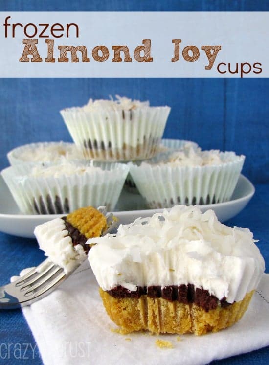 Frozen Almond Joy Mini Pies