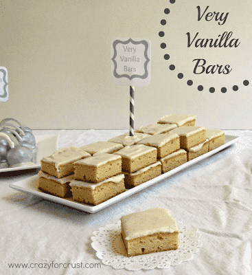 Very Vanilla Bars {50 Shades of Grey Desserts}