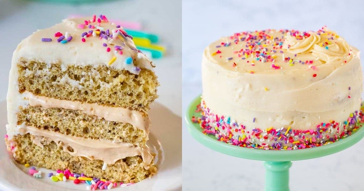 Banana Cake with Caramel Filling