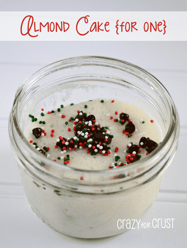 Almond Cake for One {#TopChef and a last minute gift idea!}