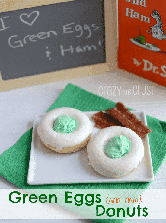 Green Eggs {and ham} Donuts