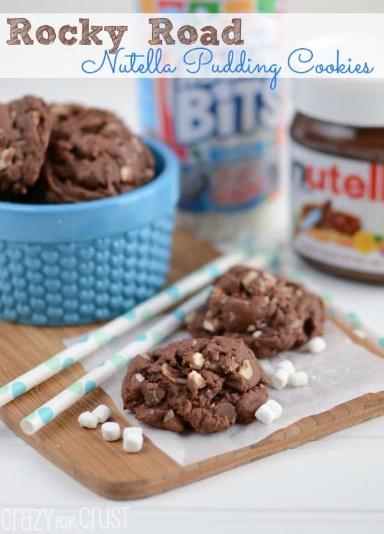 Rocky Road Nutella Pudding Cookies