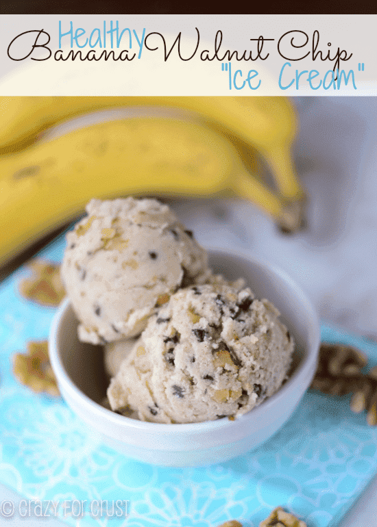 Healthy Banana Nut Chip Ice Cream