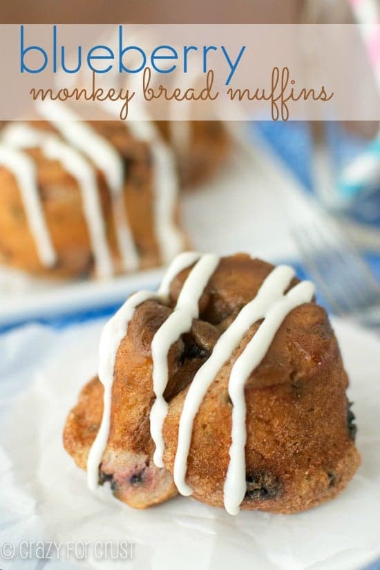 Blueberry Monkey Bread Muffins