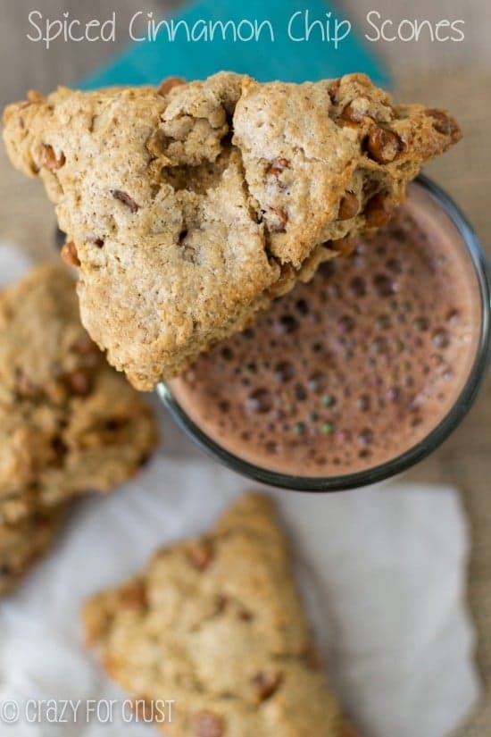 Spiced Cinnamon Chip Scones