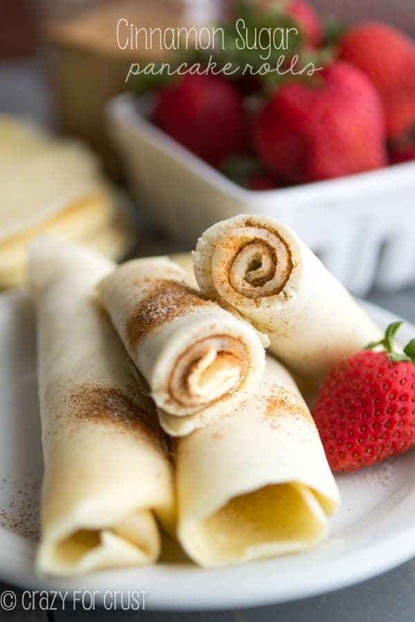 Cinnamon Sugar Pancake Rolls Recipe
