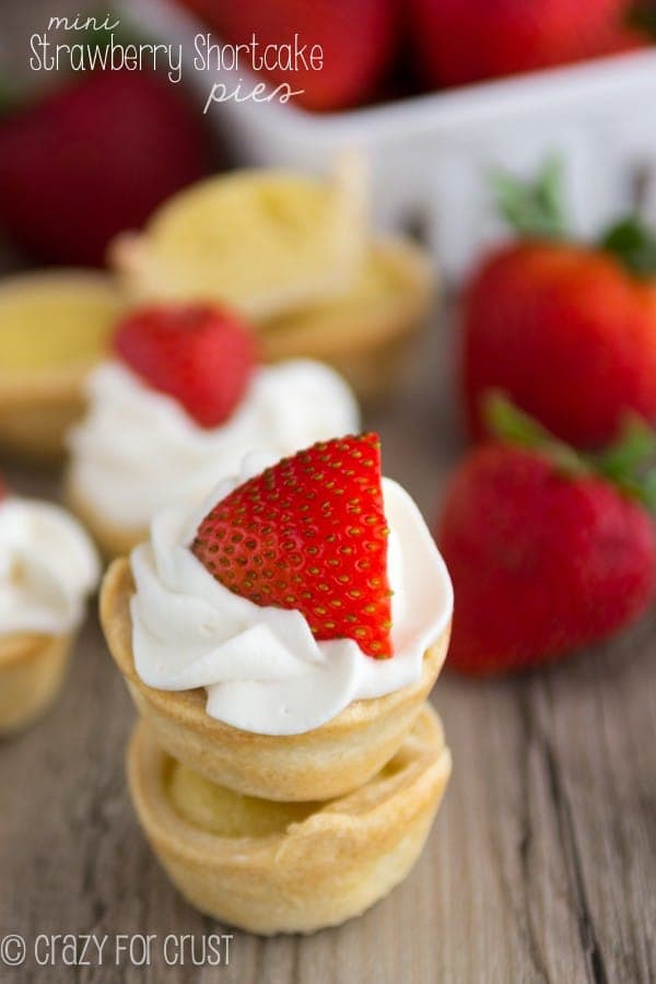 Mini Strawberry Shortcake Pies