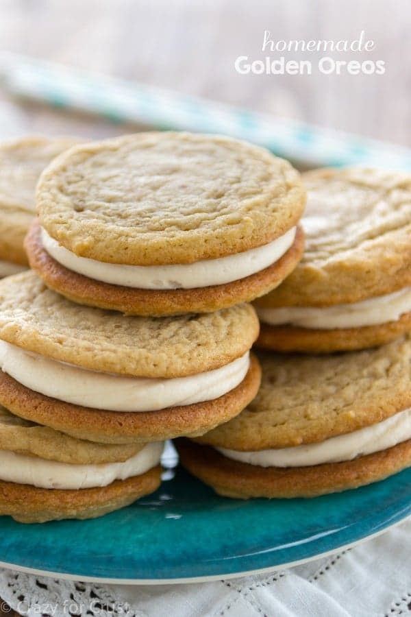 Soft Homemade Golden Oreos