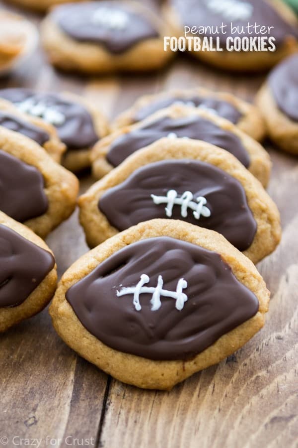 Peanut Butter Football Cookies