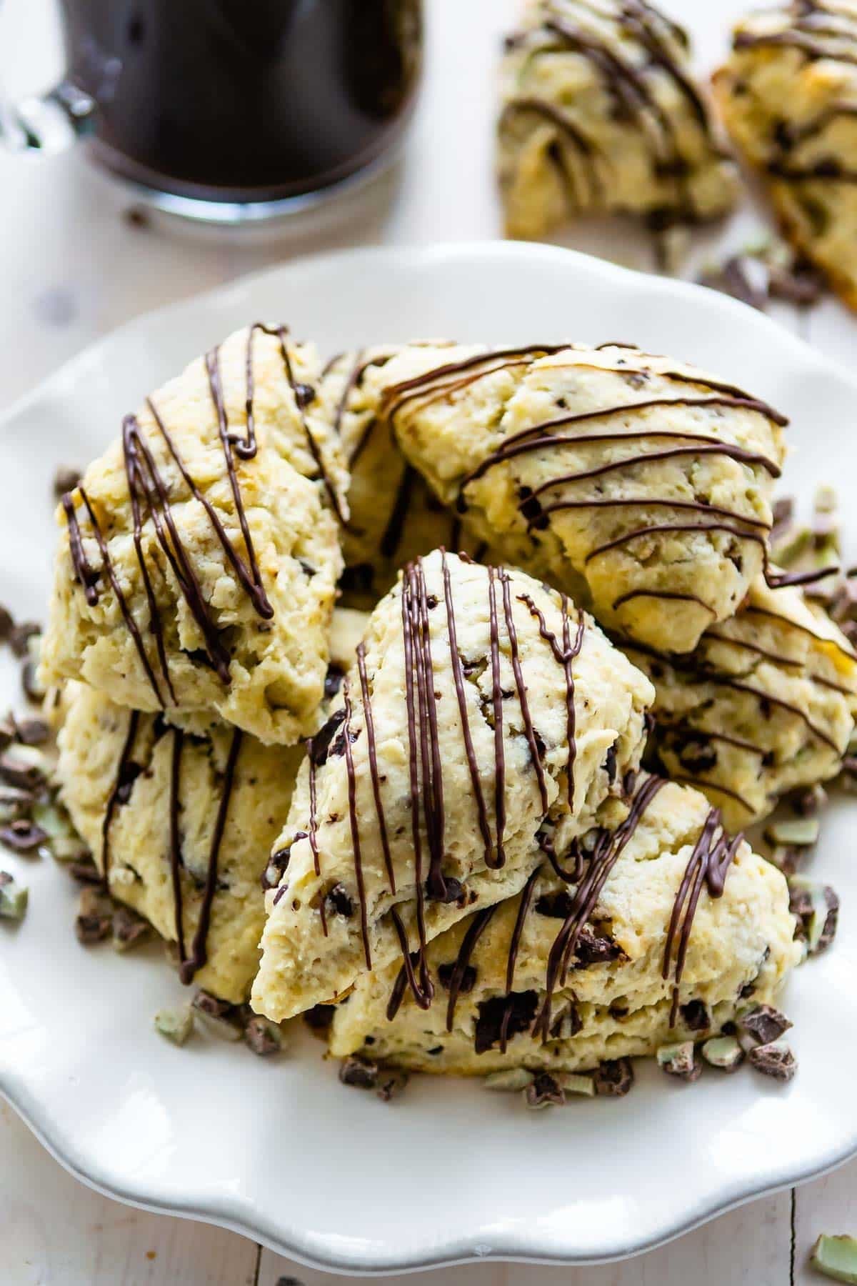 Mint Chip Scones