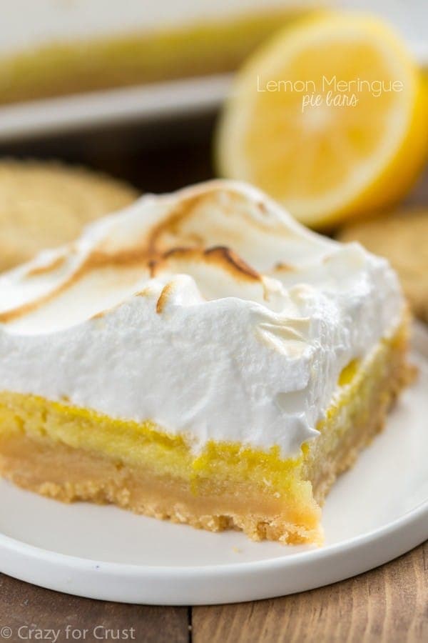 Lemon Meringue Pie Bars with Shortbread Crust