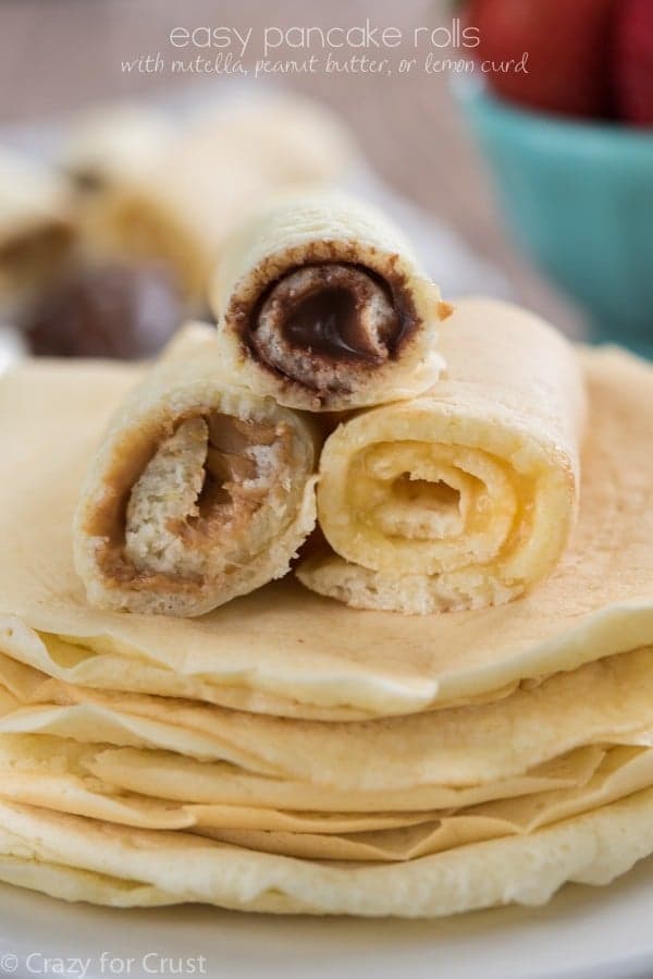 Easy Pancake Rolls, 3 ways