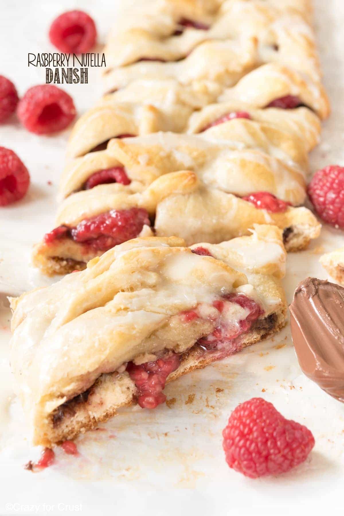 Easy Raspberry Nutella Danish