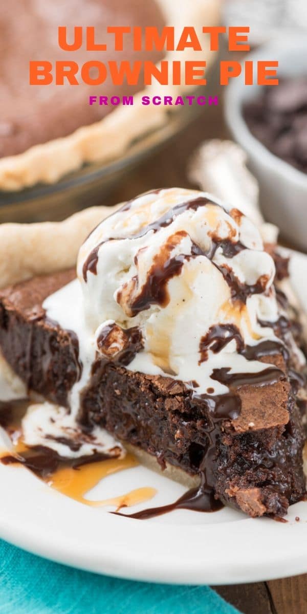 The BEST Brownie Pie