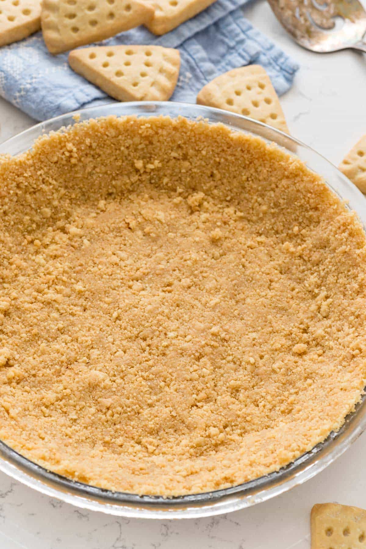 The BEST No Bake Shortbread Crust