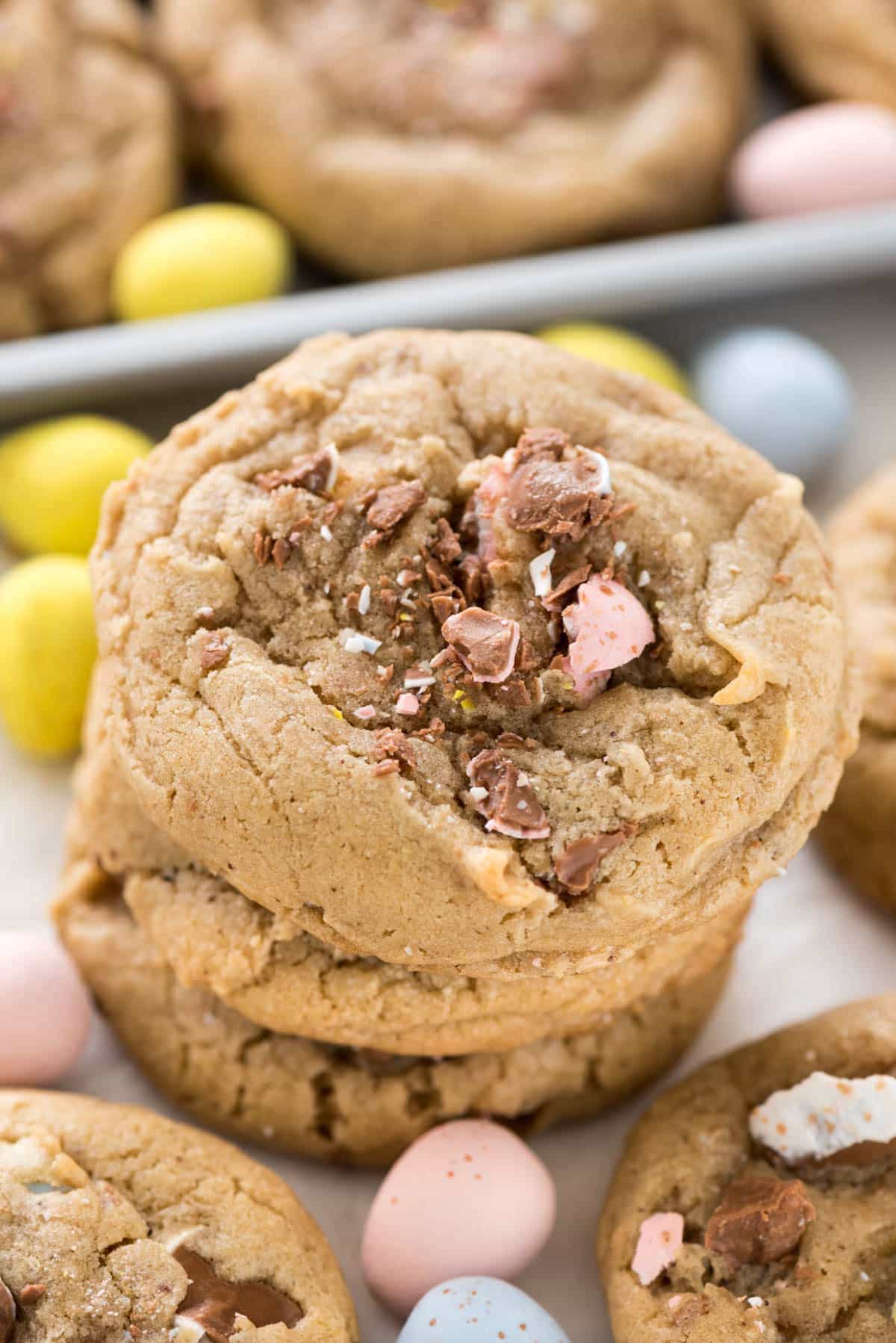 Cadbury Egg Cookies Recipe