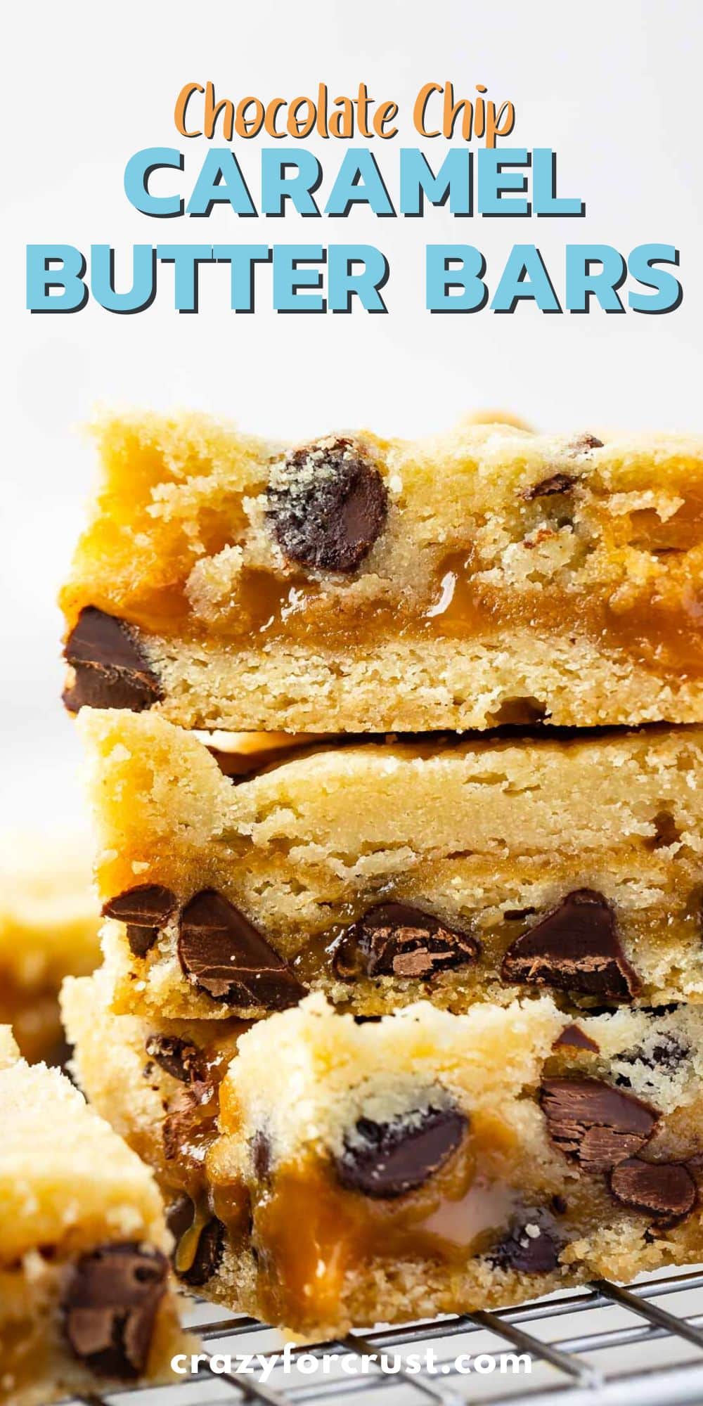 Chocolate Chip Caramel Butter Bars