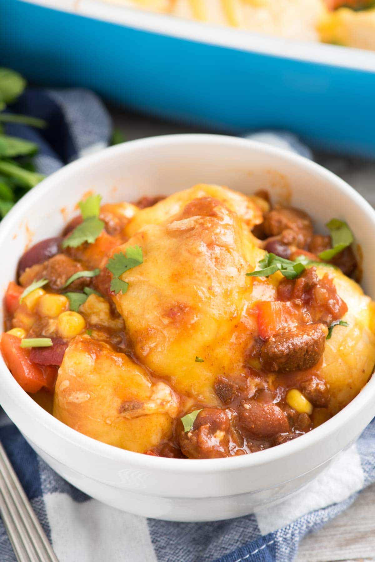 Easy Cheesy Chili Bake