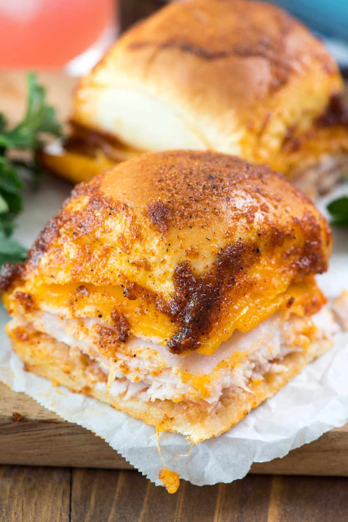 BBQ Turkey Cheddar Sliders