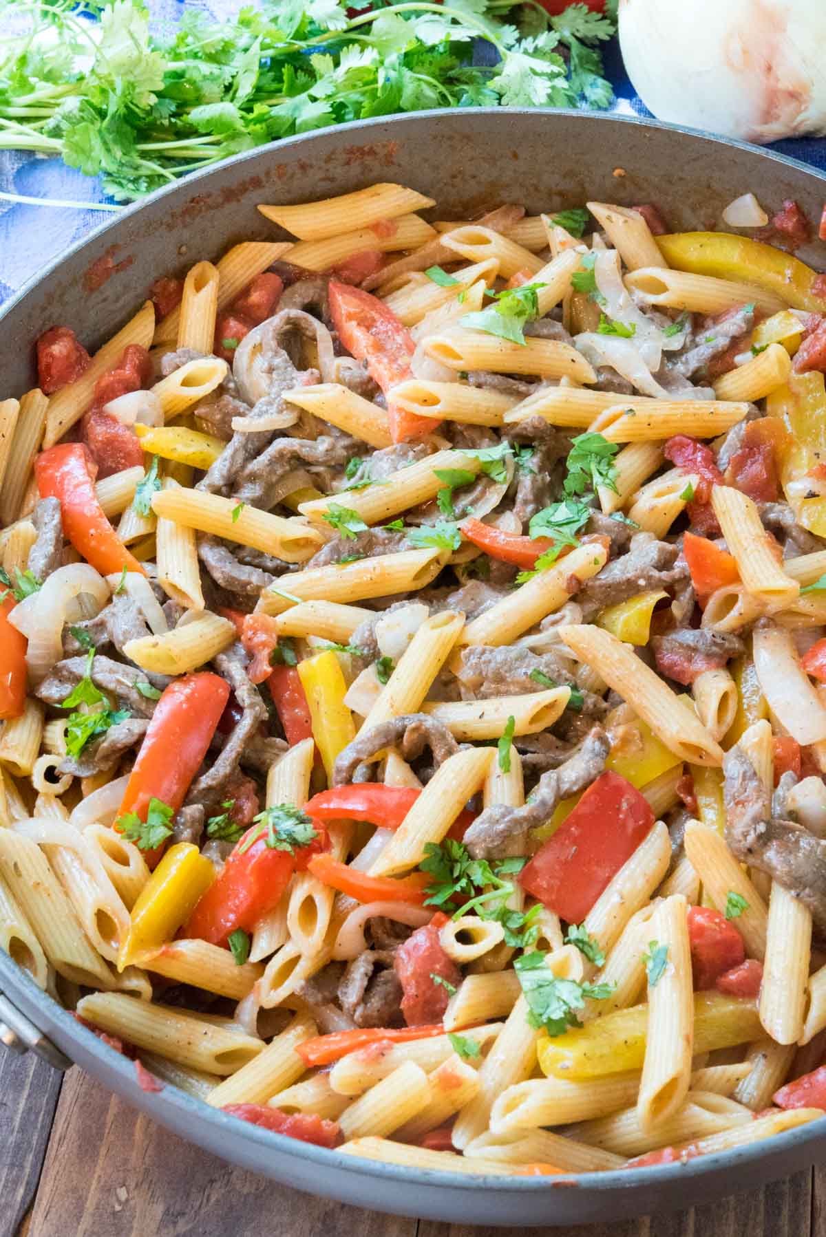 Steak Fajita Pasta Recipe