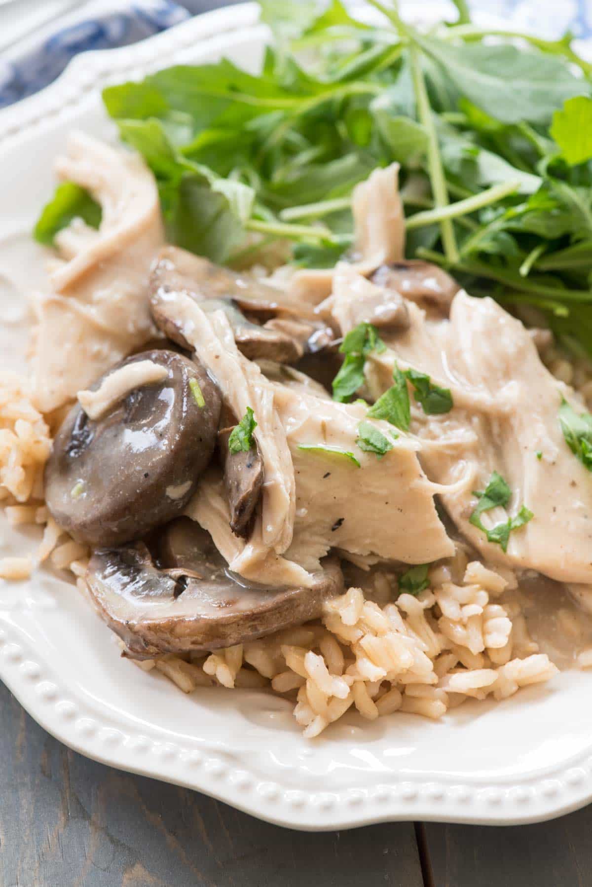 Crockpot Cream of Mushroom Chicken Recipe