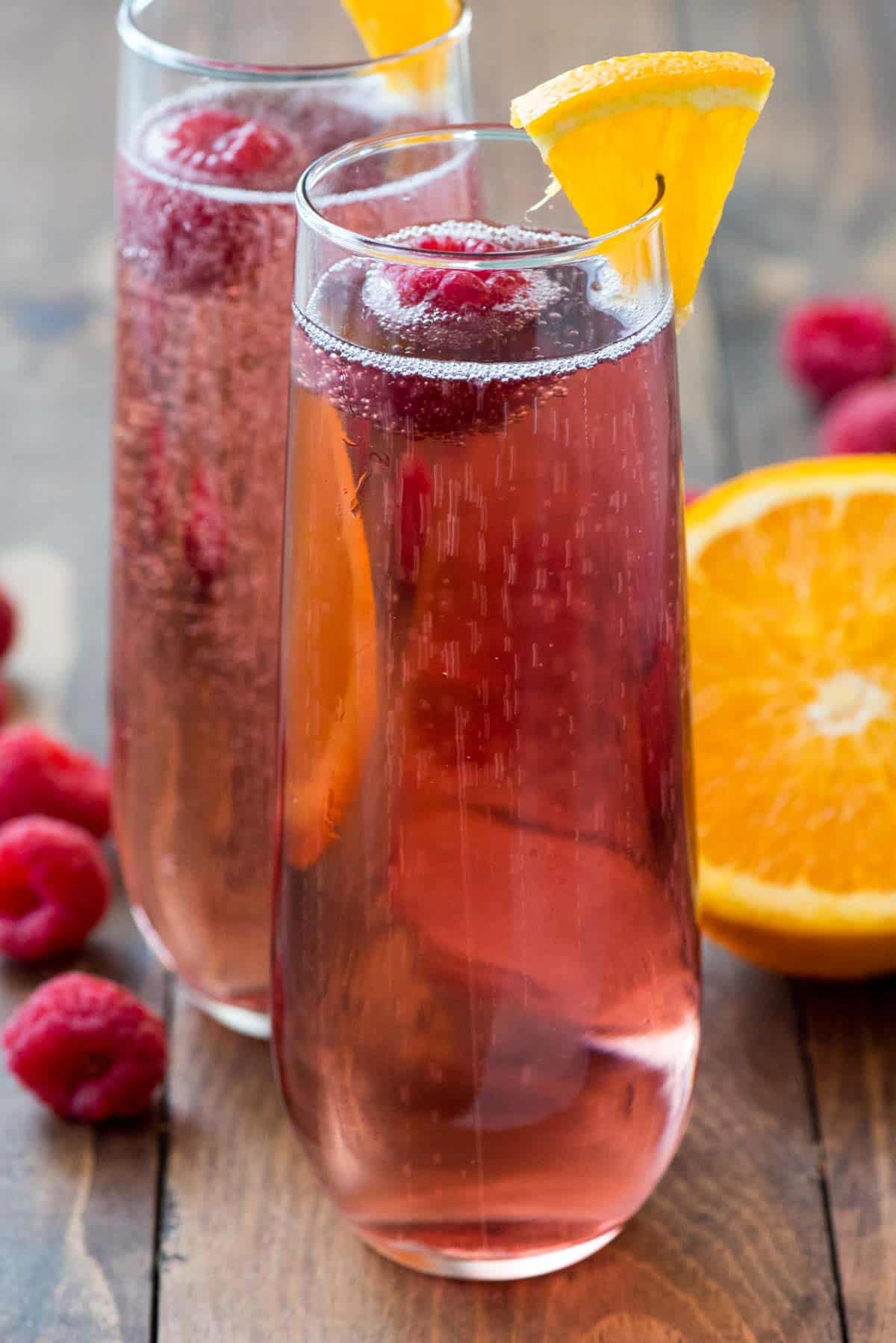 Pink Champagne Punch Cocktail