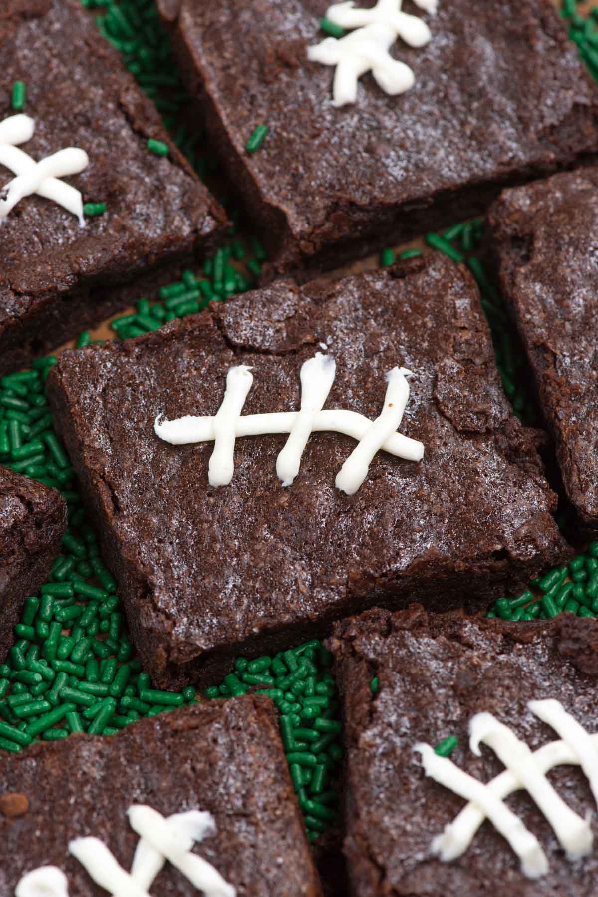 Easy Homemade Football Brownies
