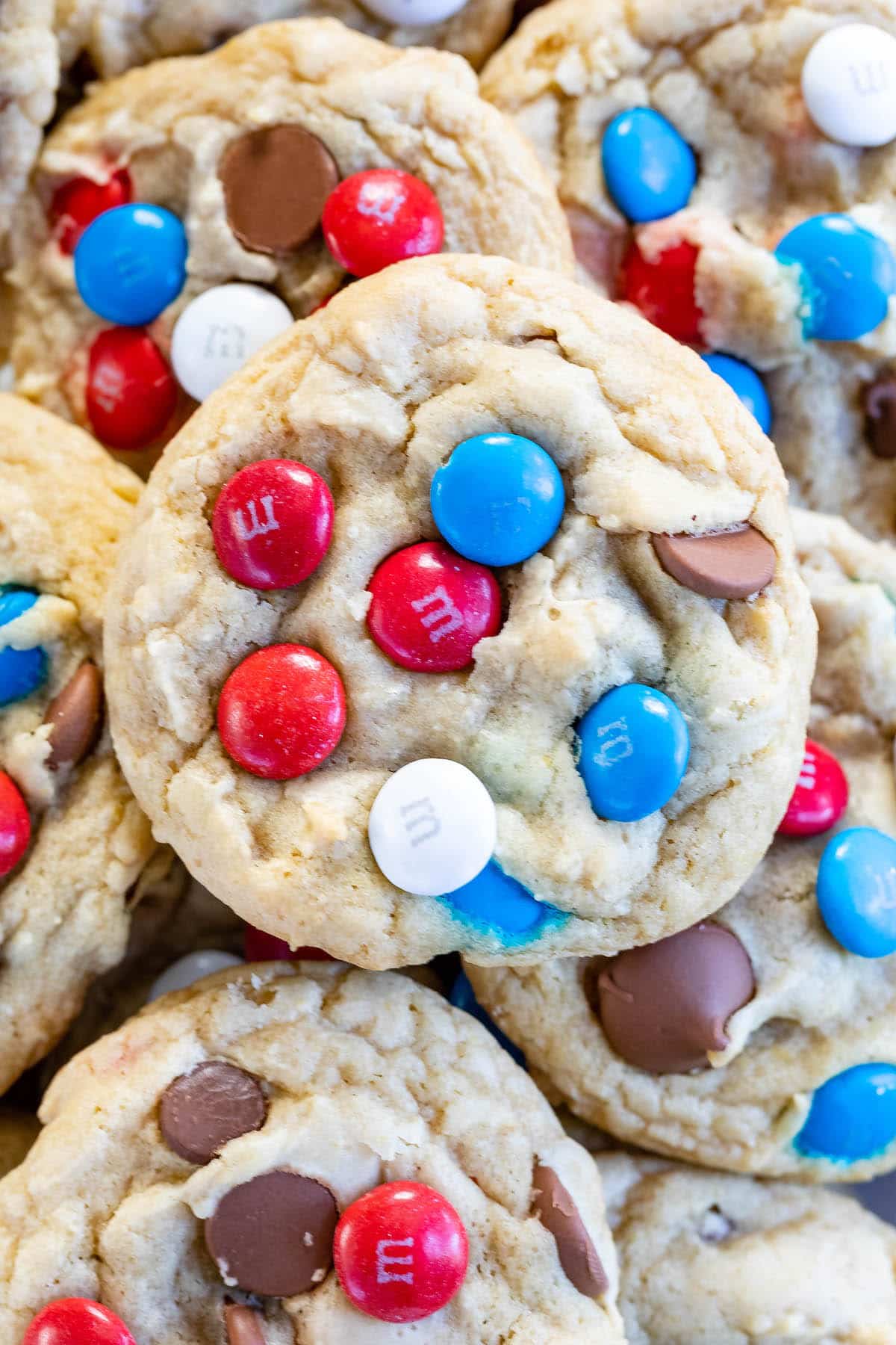 4th of July Chocolate Chip Cookies