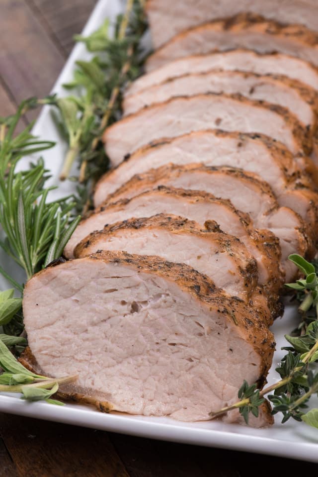 Garlic and Herb Grilled Pork Loin