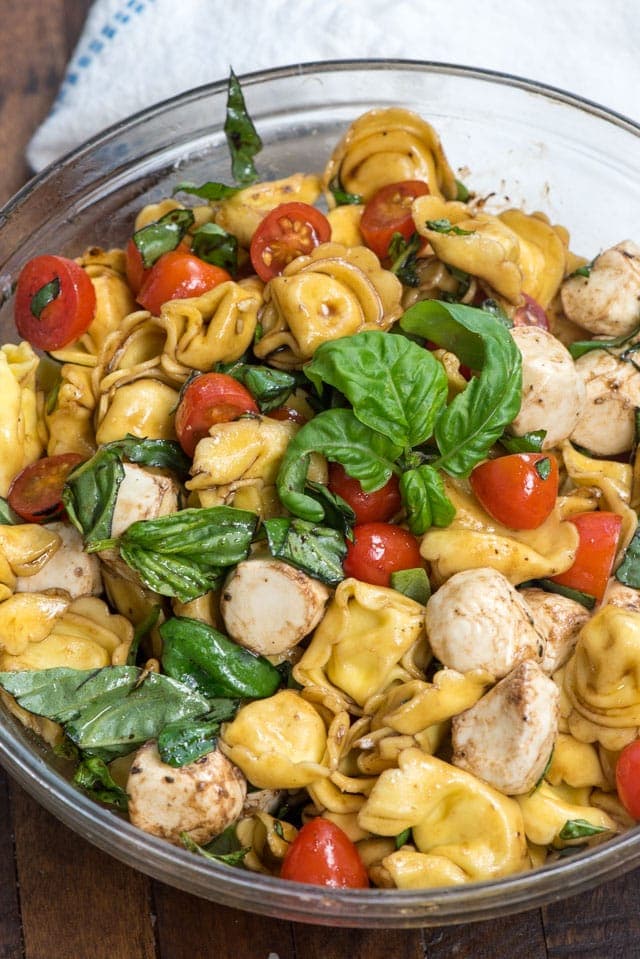 Tortellini Caprese Pasta Salad