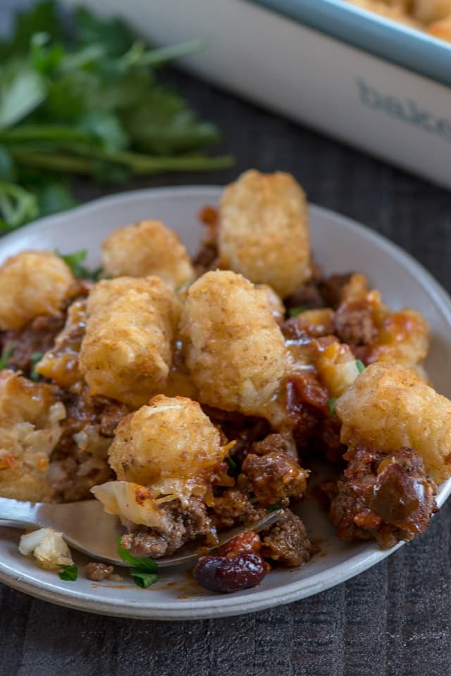Chili Tater Tot Casserole