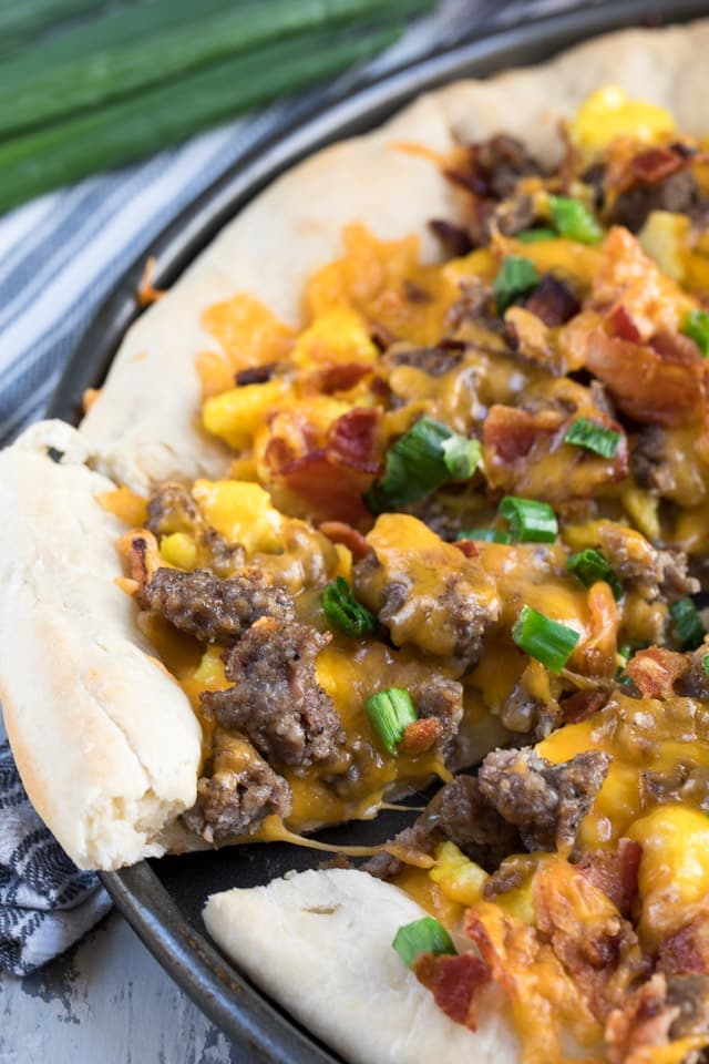 Breakfast Sausage Pizza Recipe