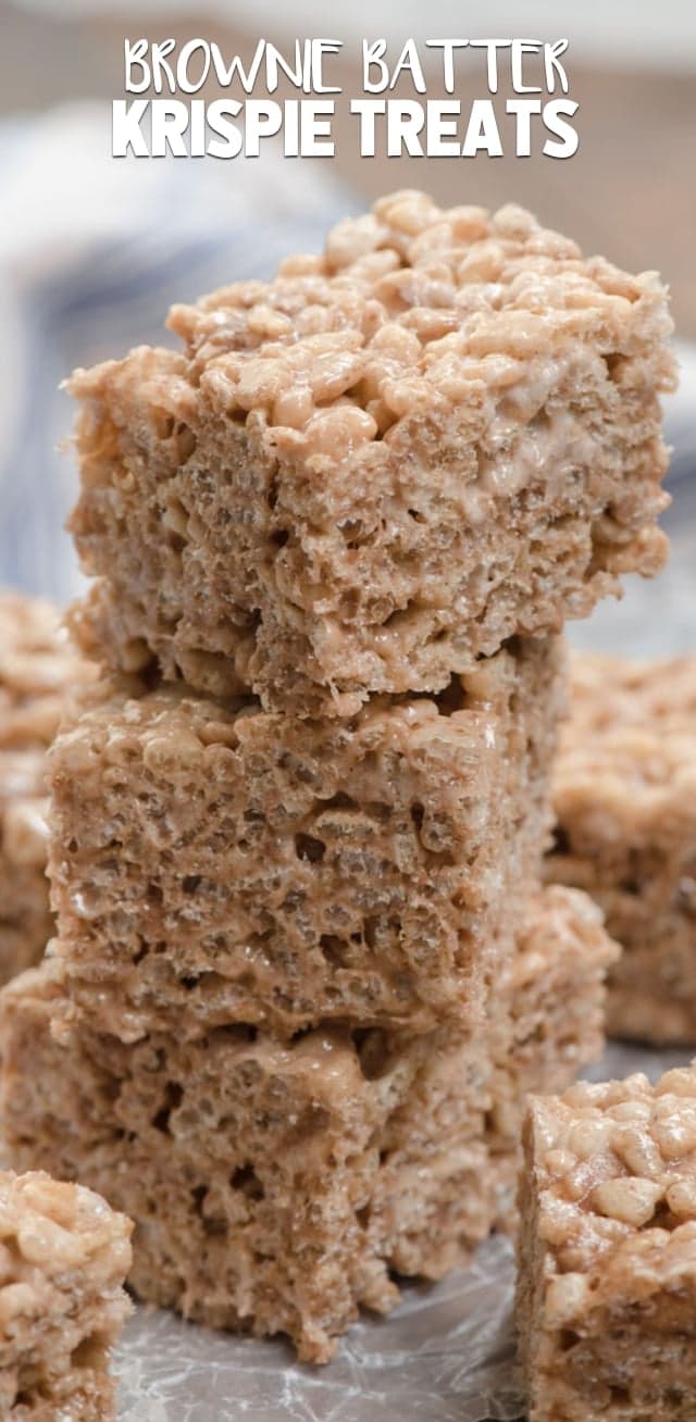 Brownie Batter Krispy Treats