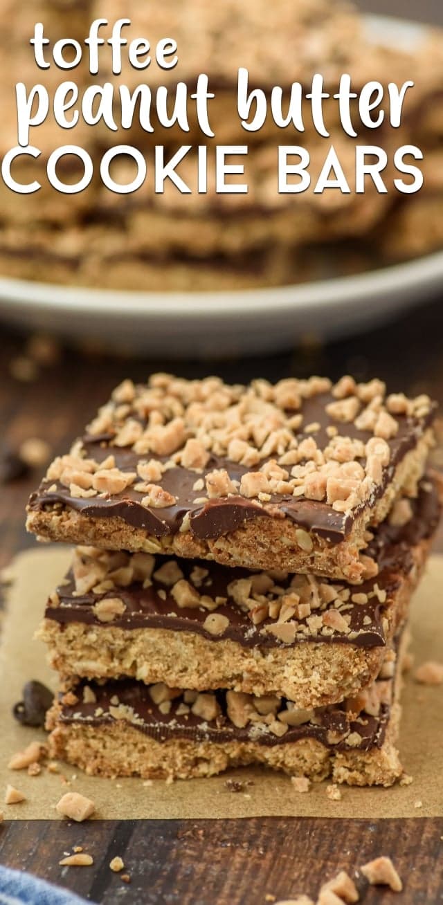 Peanut Butter Toffee Bars
