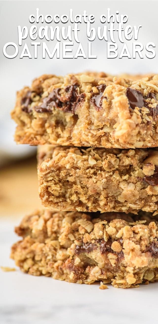 Oatmeal Chocolate Chip Peanut Butter Bars