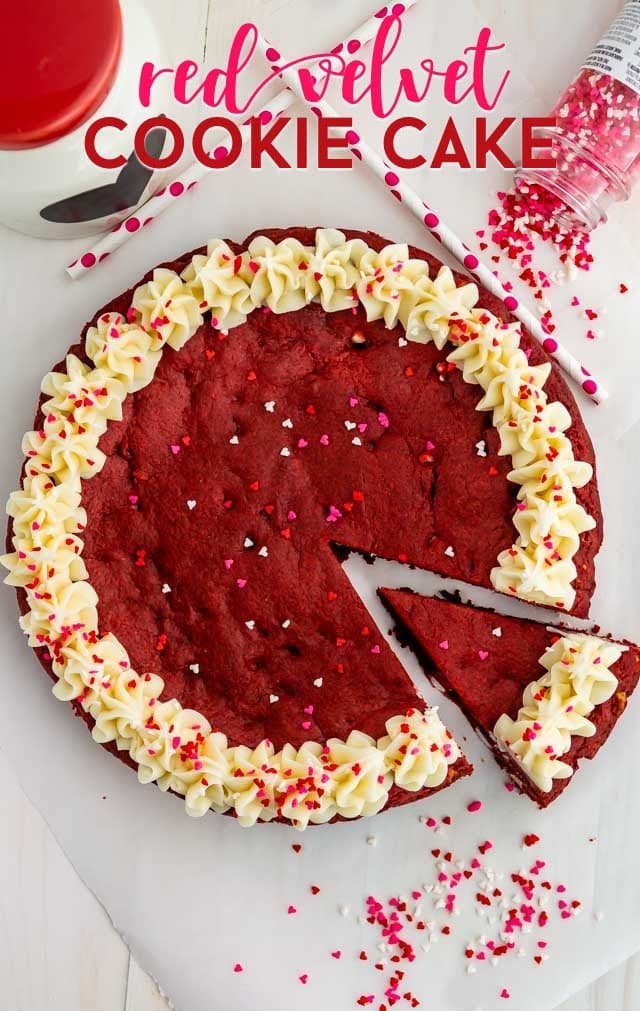 Red Velvet Cookie Cake