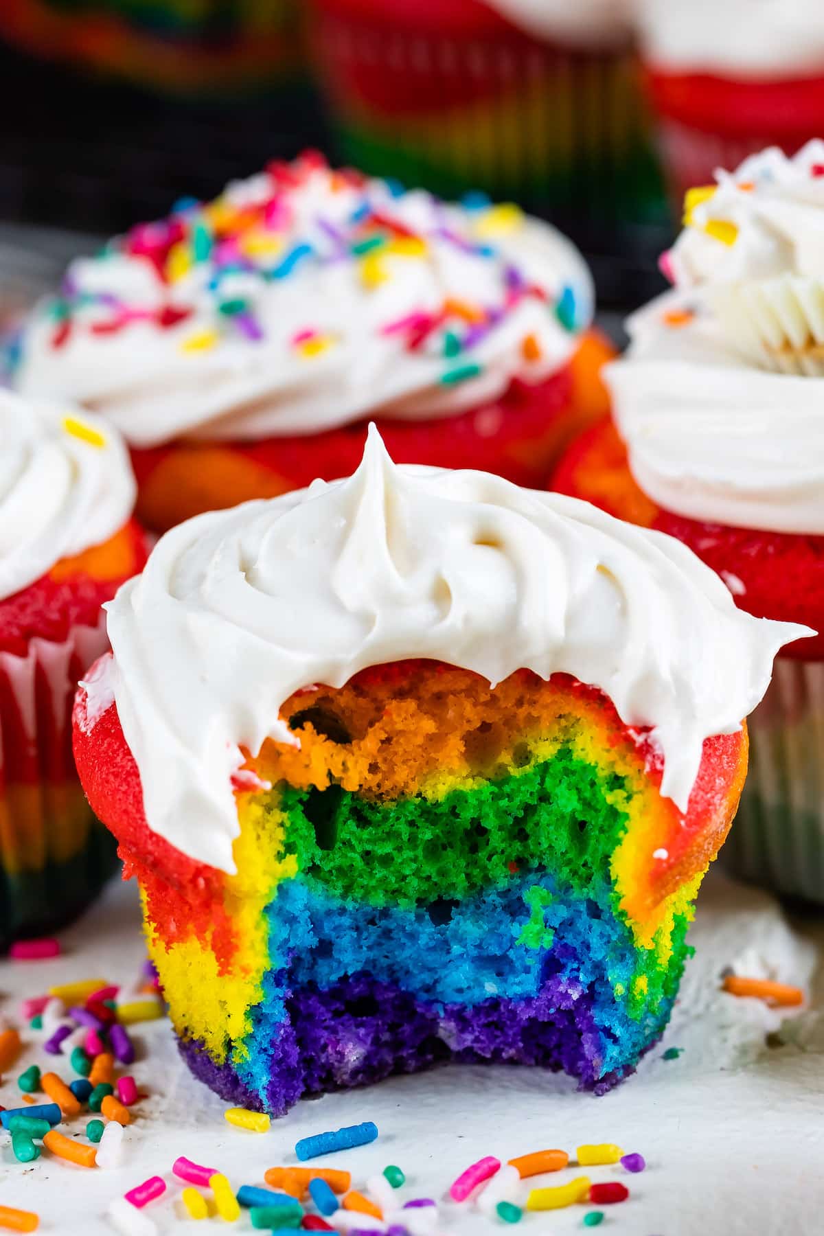 Rainbow Cupcakes Recipe