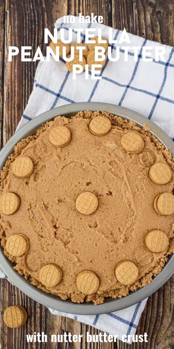 Peanut Butter Nutella Nutter Butter Pie