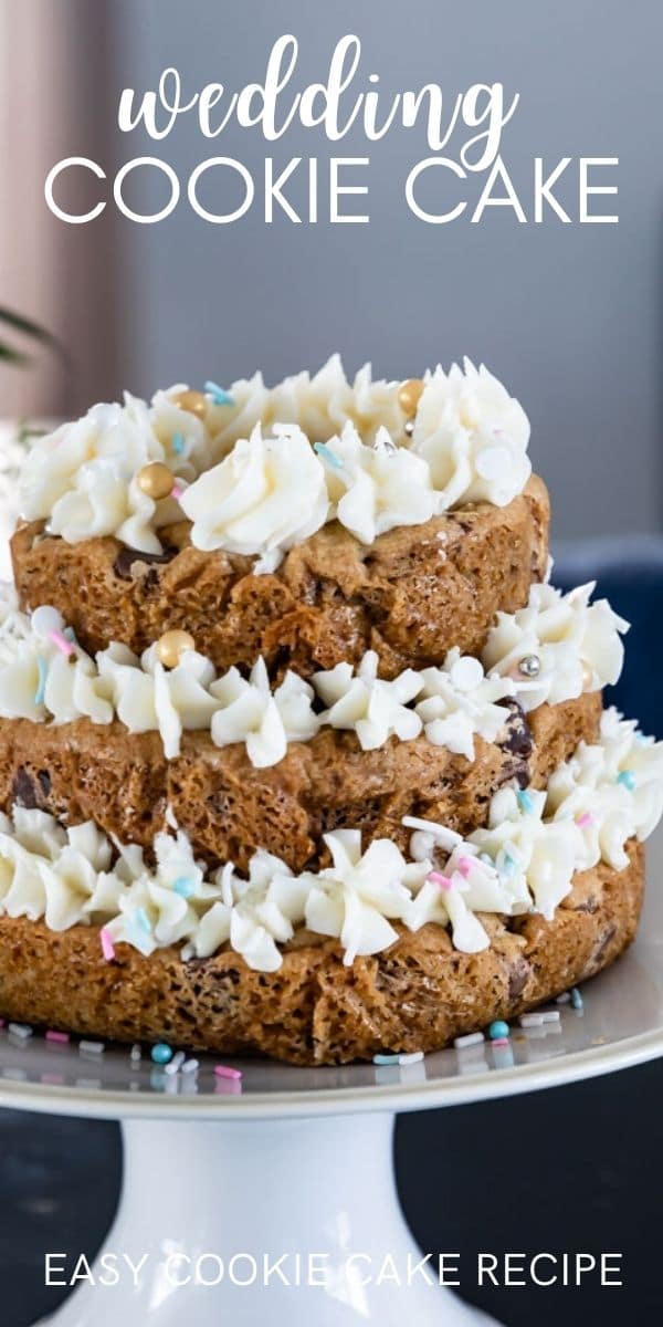 Tiered Wedding Cookie Cake