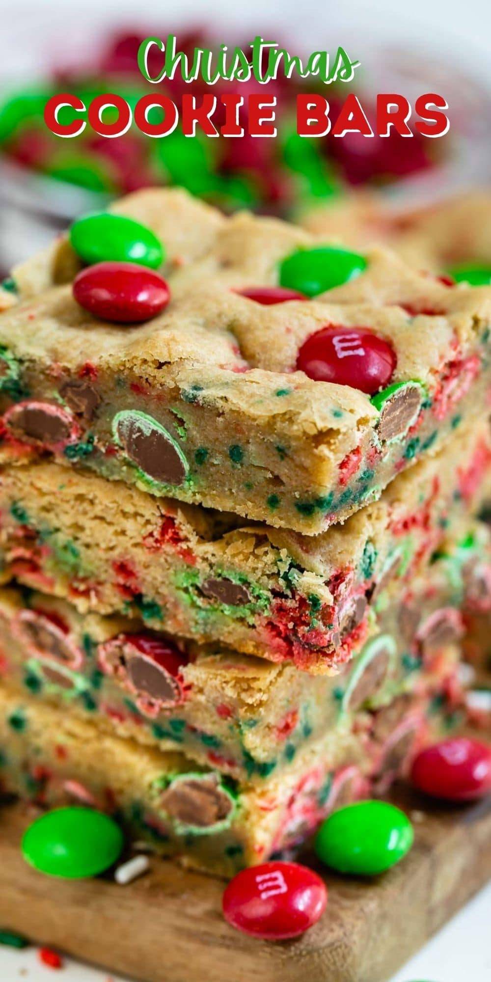 GOOEY Christmas Cookie Bars Recipe