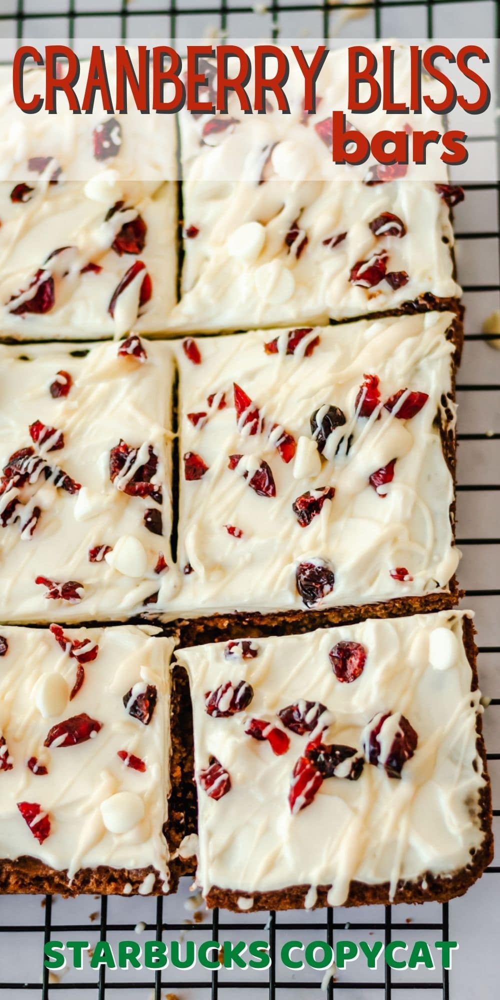 Cranberry Bliss Bars Recipe