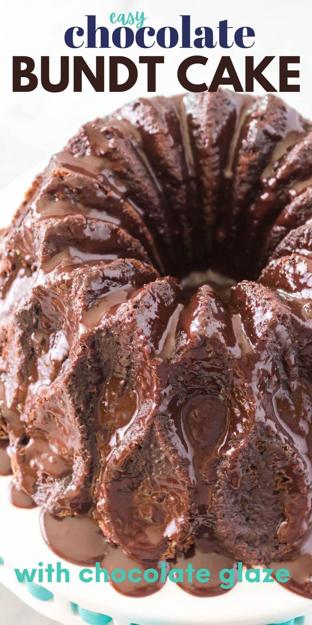 Easy Triple Chocolate Bundt Cake