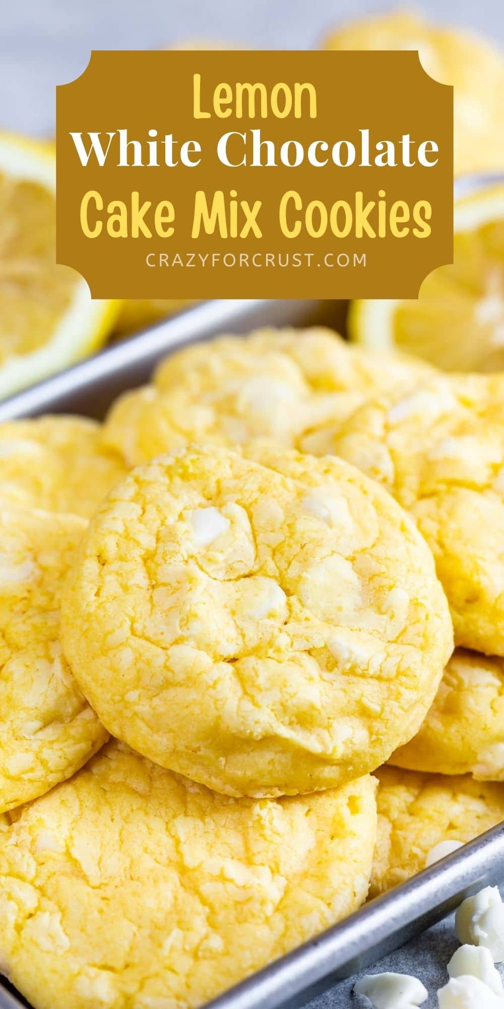 Lemon White Chocolate Cake Mix Cookies Recipe