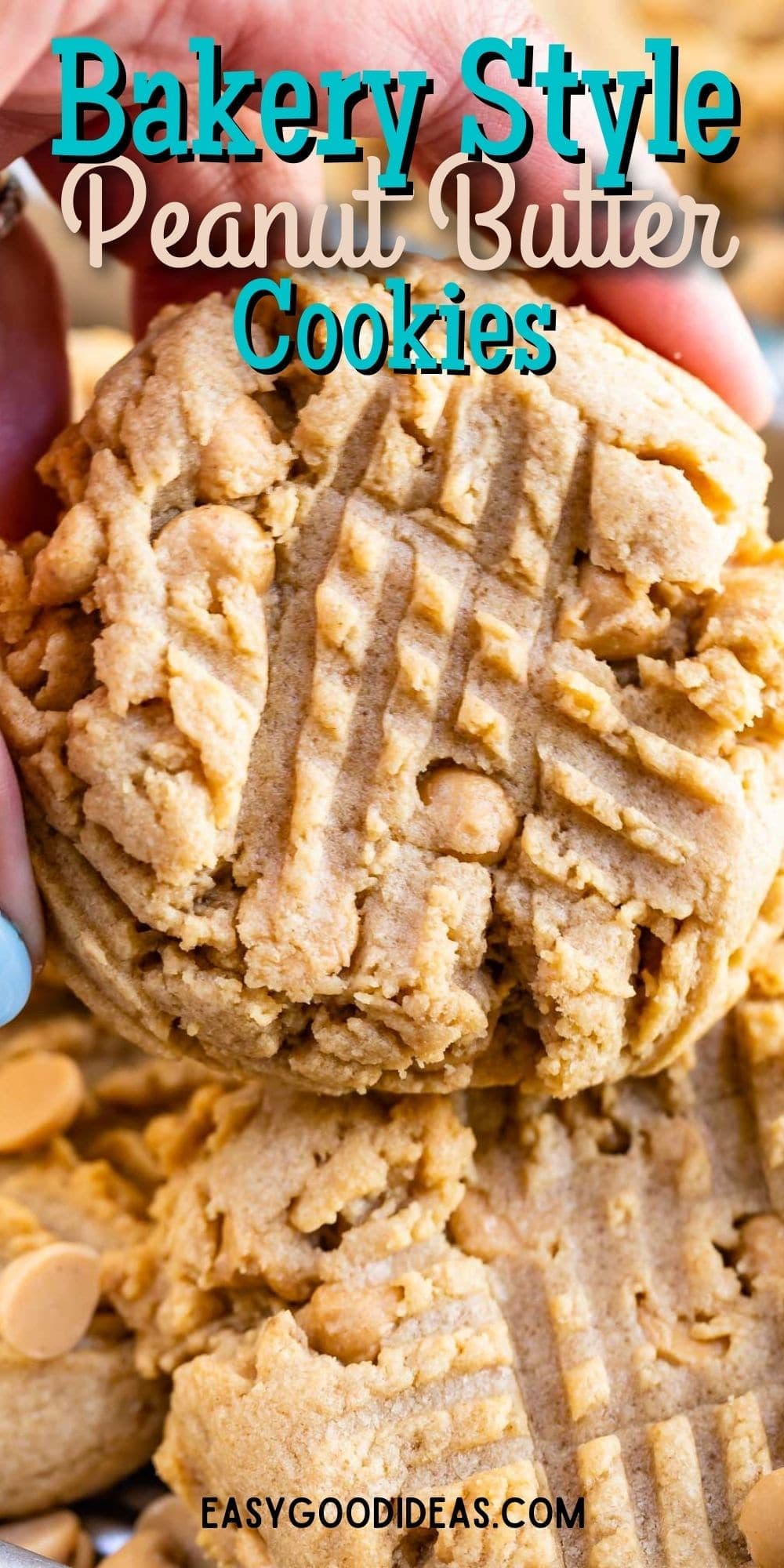 XL Bakery Style Peanut Butter Cookies Recipe