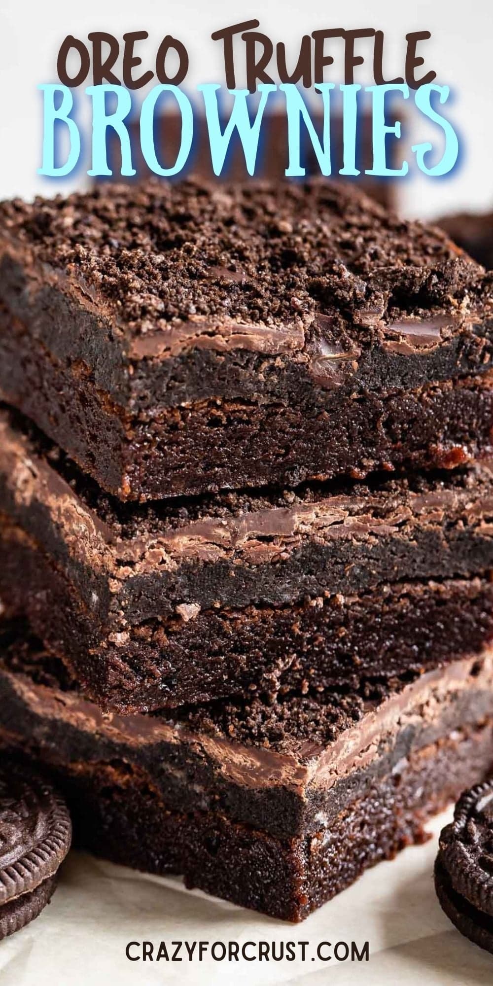 Oreo Truffle Brownies
