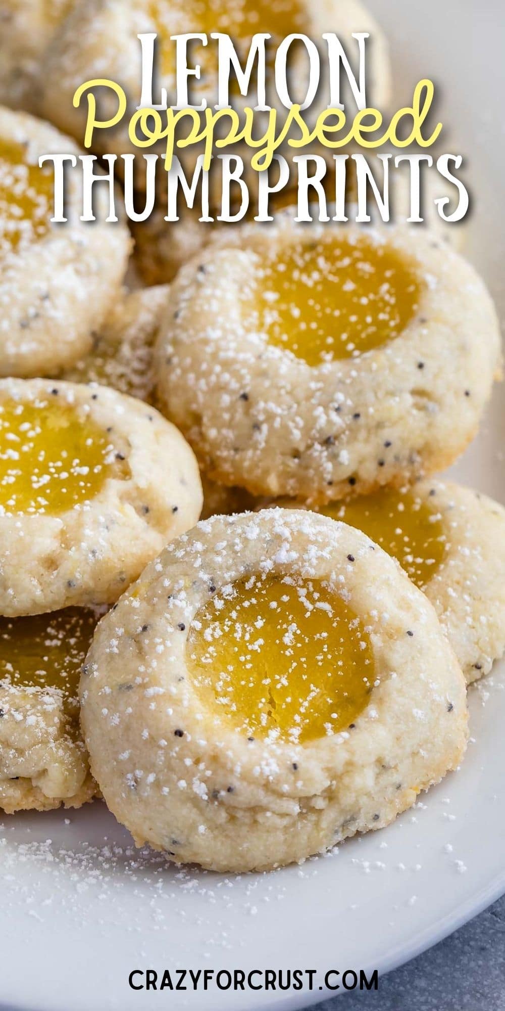 Lemon Poppyseed Thumbprint Cookies