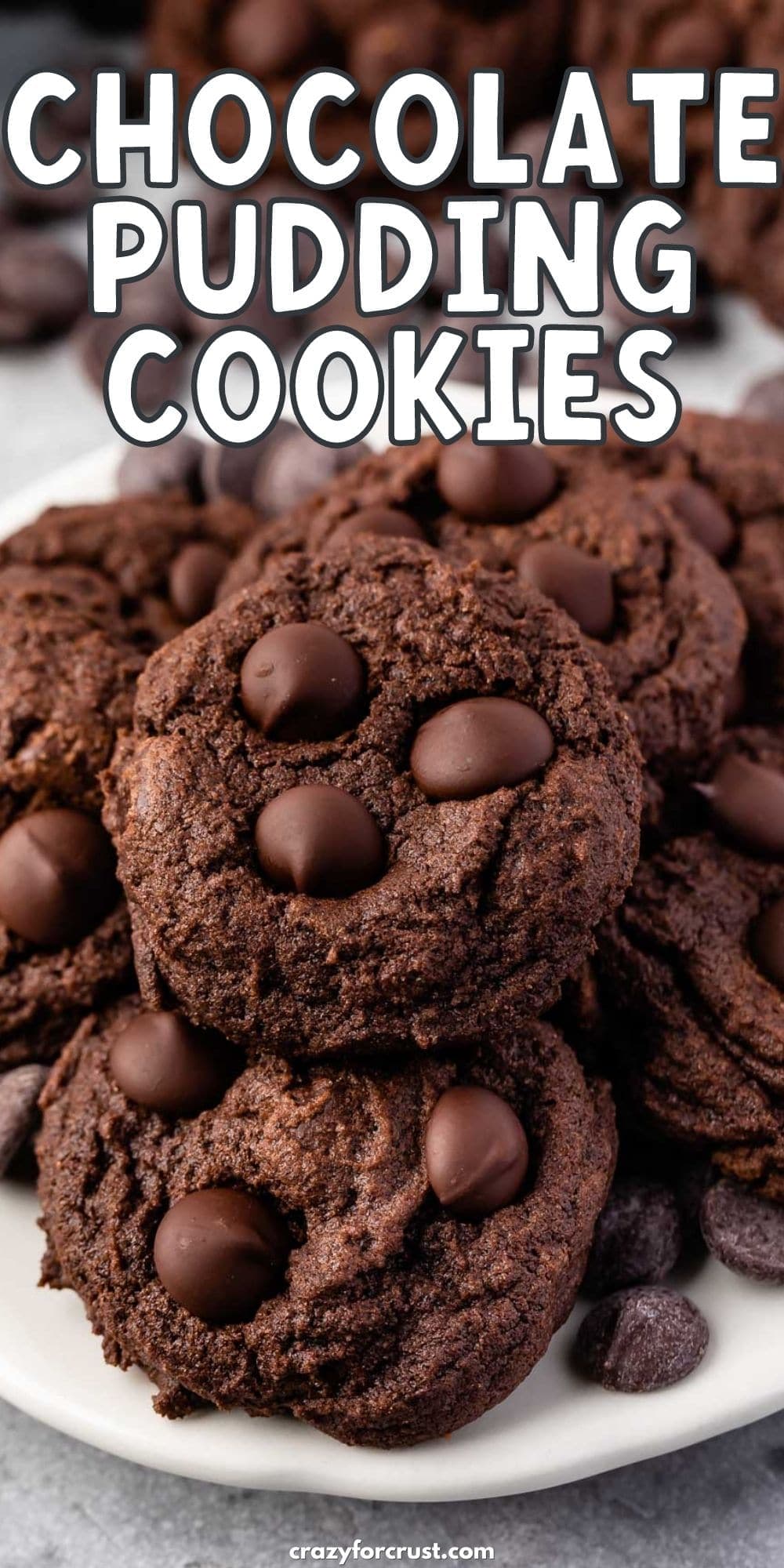 Triple Dark Chocolate Pudding Cookies