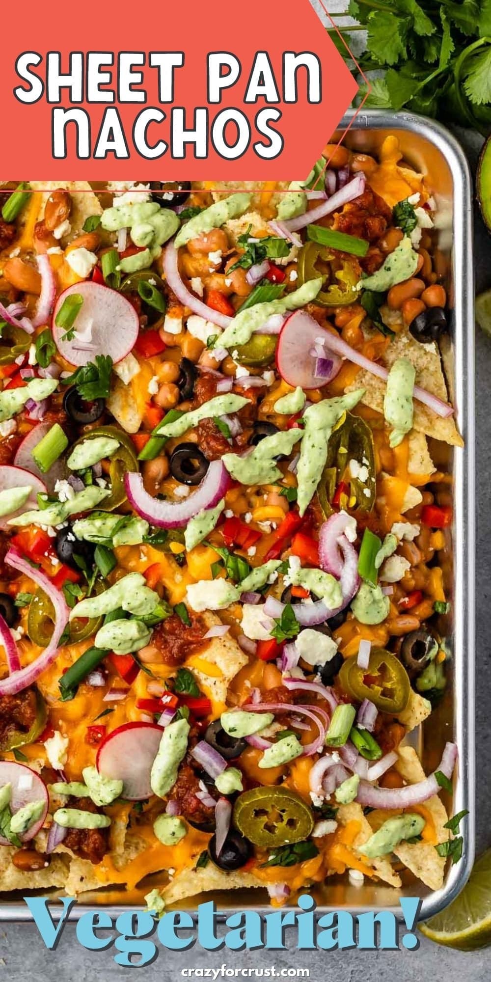 Veggie Sheet Pan Nachos Recipe